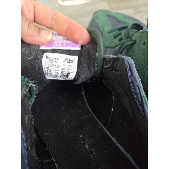 New Balance 327 Green/Purple Athletic Shoes. Mens 12. VGUC. Washed. Minor Dirt - Picture 5 of 7